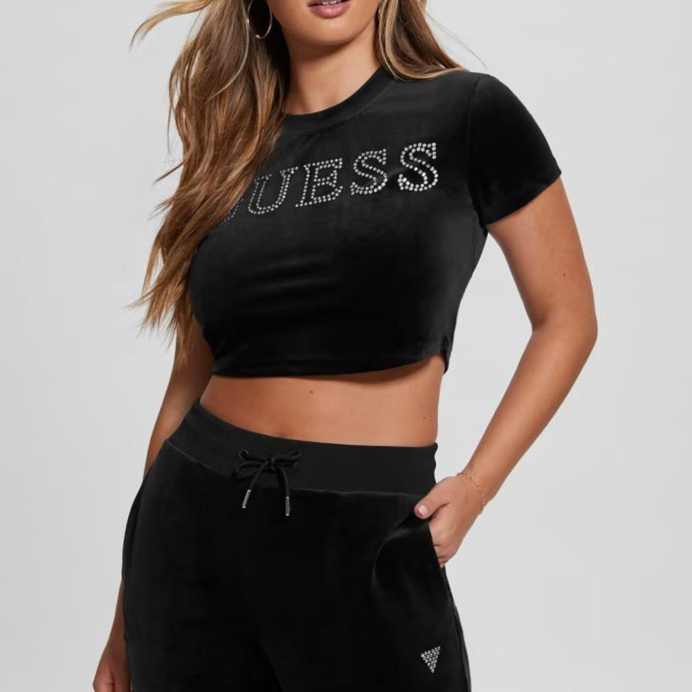
                      
                        Tricou GUESS cu logo din cristale IMBRACAMINTE GUESS   
                      
                    