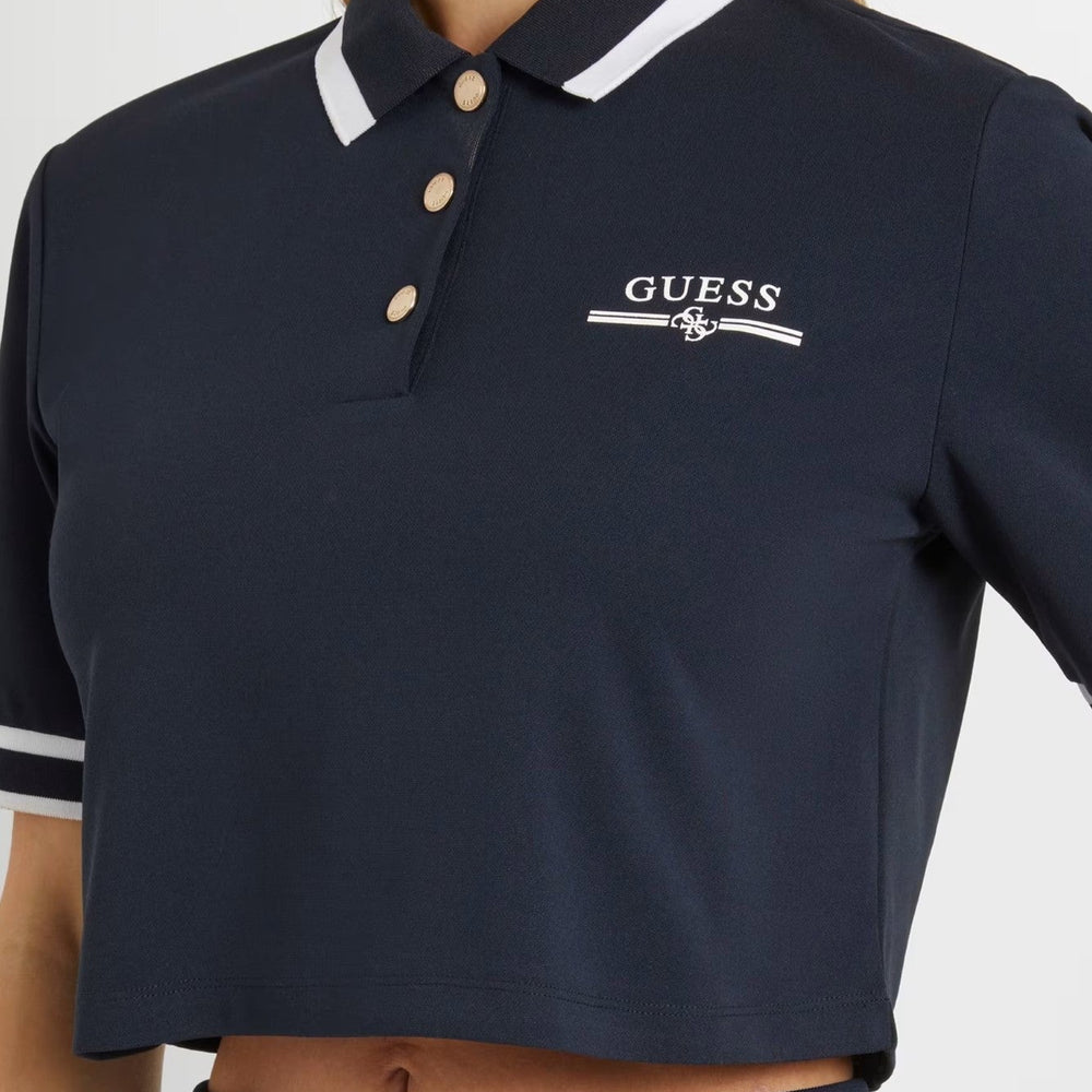 
                      
                        Tricou GUESS De Dama Scurt Cu Banda La Maneci Si Guler Polo IMBRACAMINTE GUESS   
                      
                    