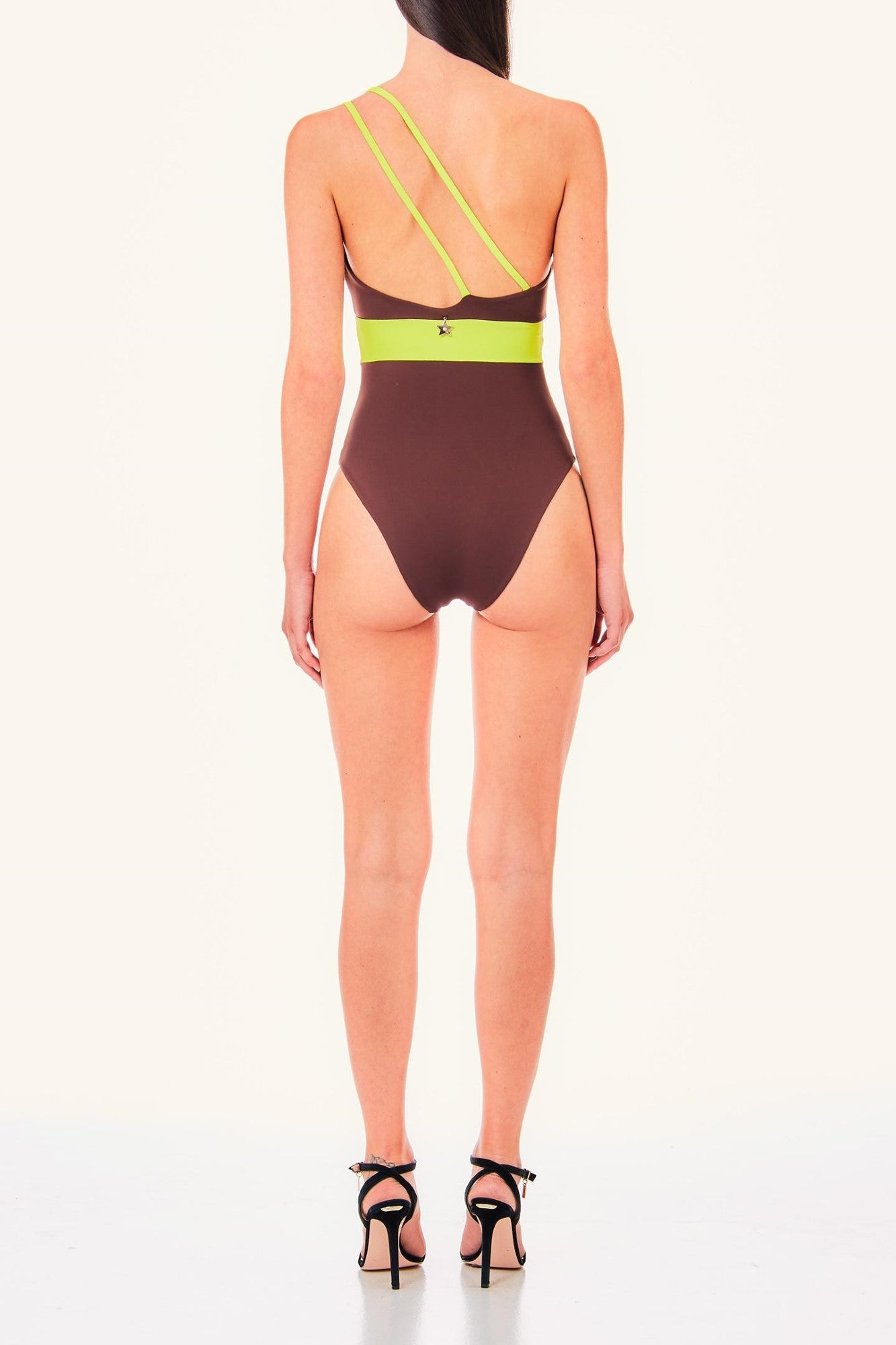 Costum de baie LIU JO cu doua bretele pandantiv decorativ si element print animal IMBRACAMINTE LIU JO   