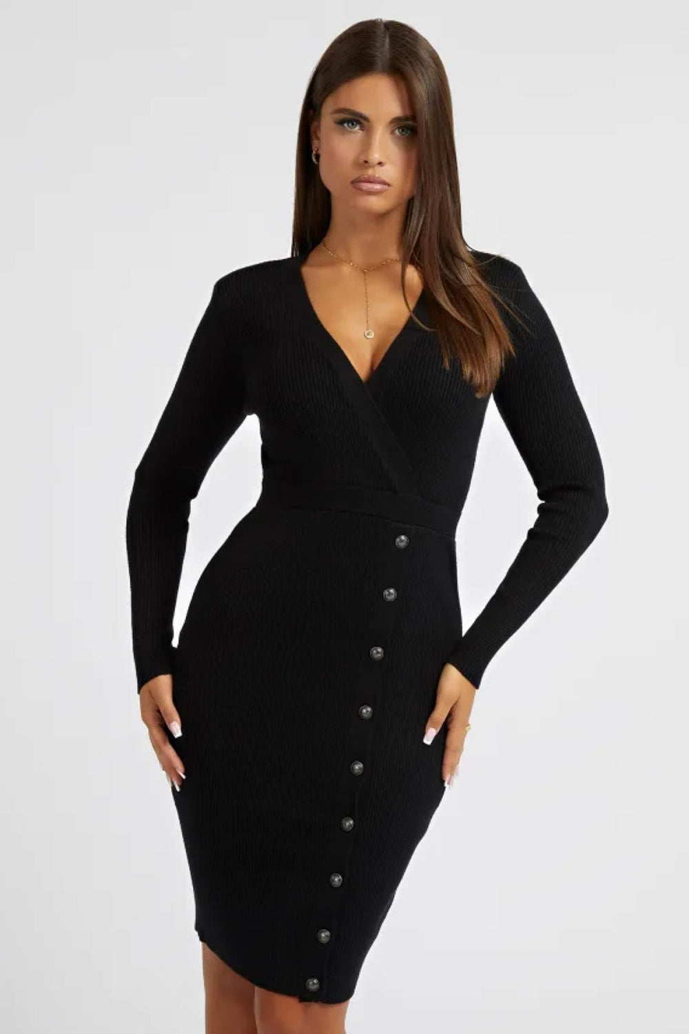 Rochie GUESS UB10W2BK39Z2V42 ROCHII GUESS Negru XS 7617076861096