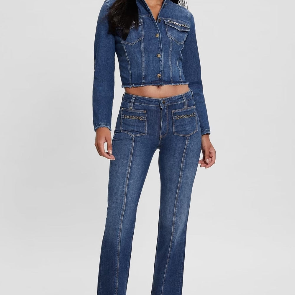 
                      
                        Pantaloni Denim GUESS evazati IMBRACAMINTE GUESS   
                      
                    