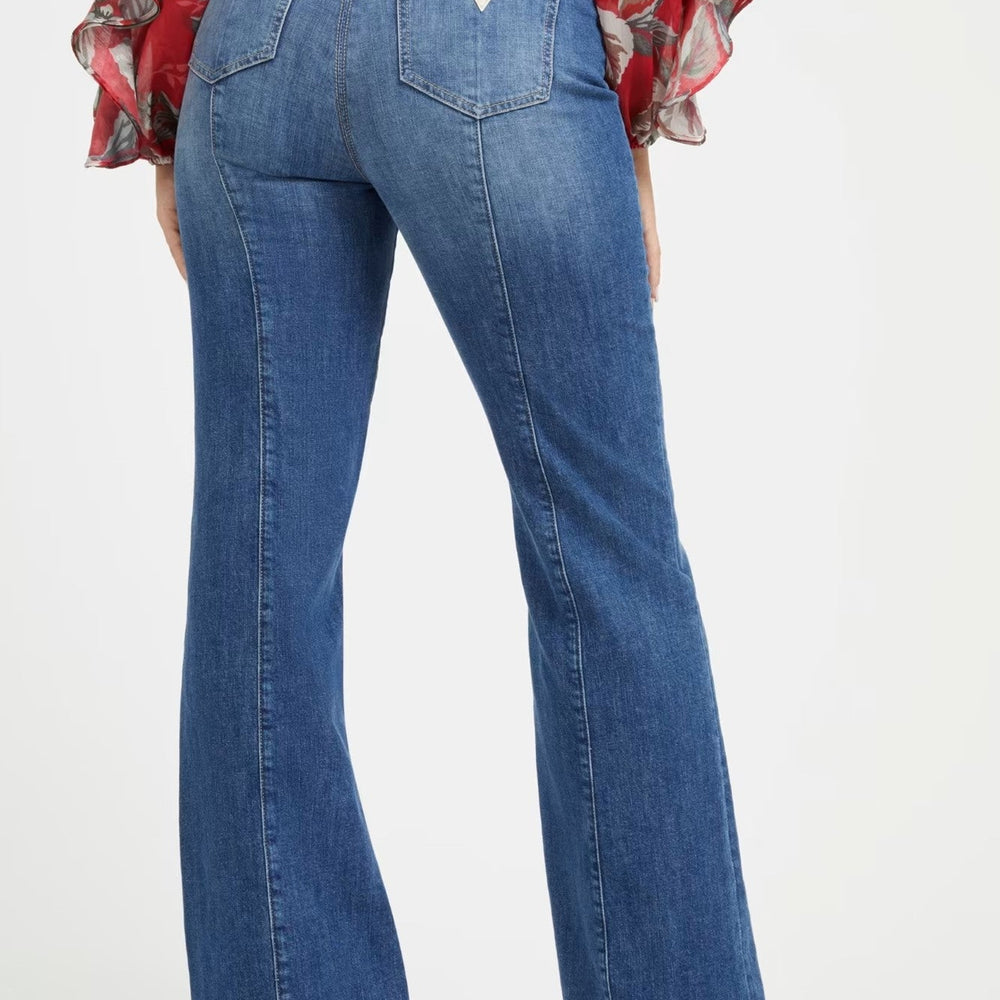 
                      
                        Pantaloni Denim GUESS cu talie inalta Slim Evazati IMBRACAMINTE GUESS   
                      
                    