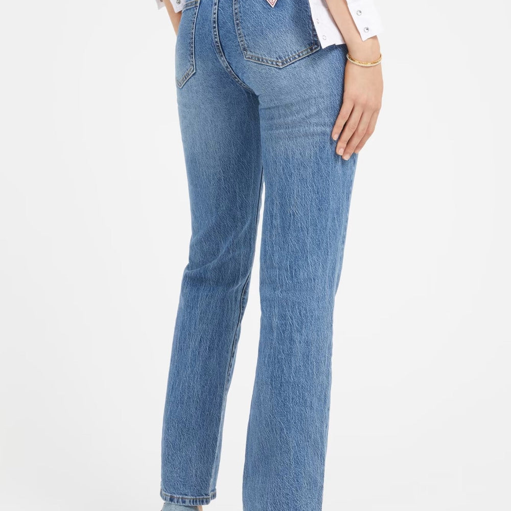 
                      
                        Pantaloni Denim GUESS Drepti Cu Talie Medie  Si Curea Accesoriu IMBRACAMINTE GUESS   
                      
                    