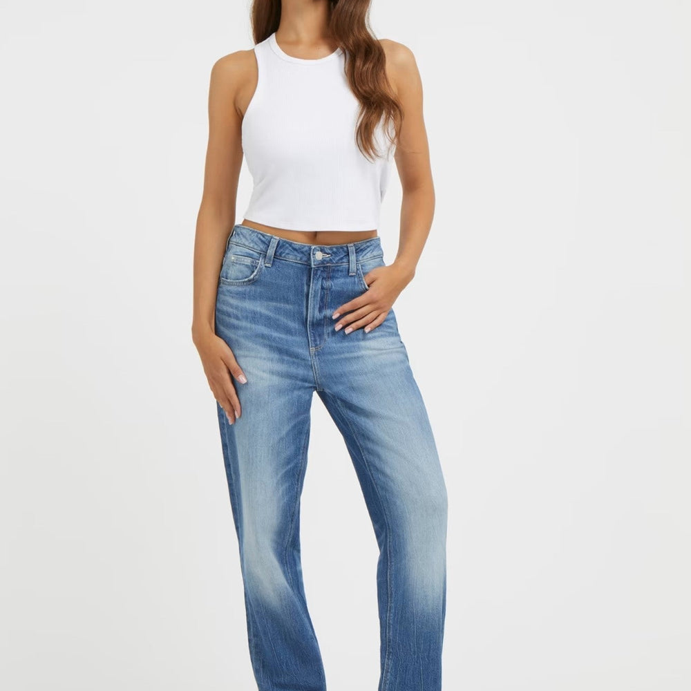 
                      
                        Pantaloni Denim GUESS mom fit sI talie inalta IMBRACAMINTE GUESS   
                      
                    
