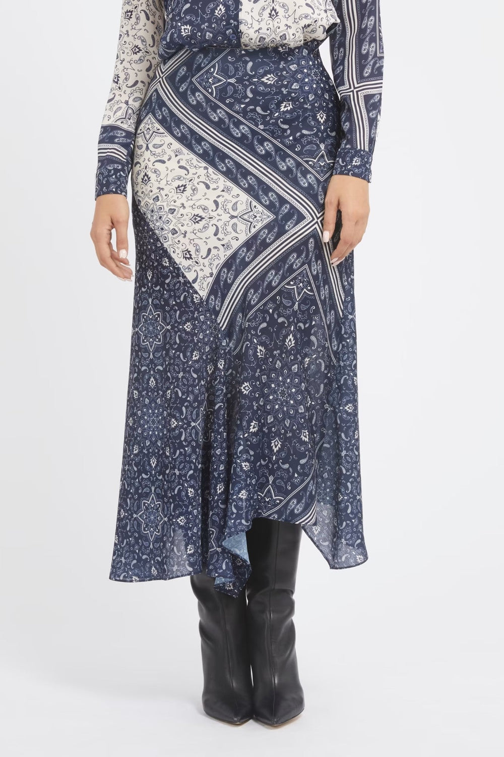 Fusta GUESS cu print IMBRACAMINTE GUESS Print XS 7622336621112