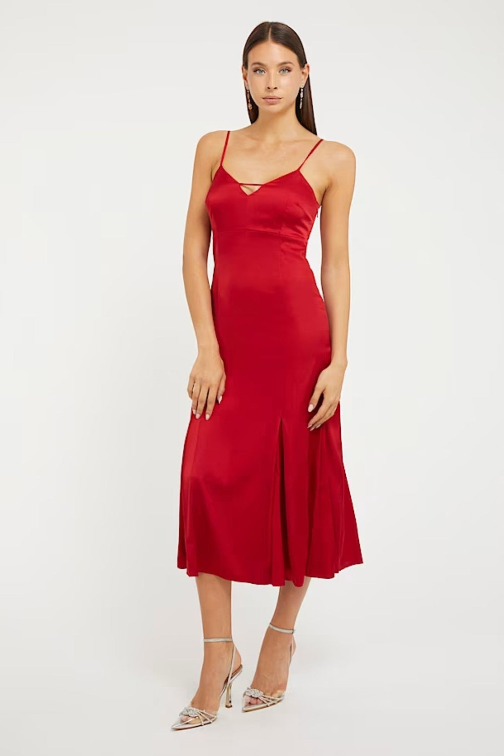 Rochie GUESS eleganta IMBRACAMINTE GUESS Rosu 0 7622336862874