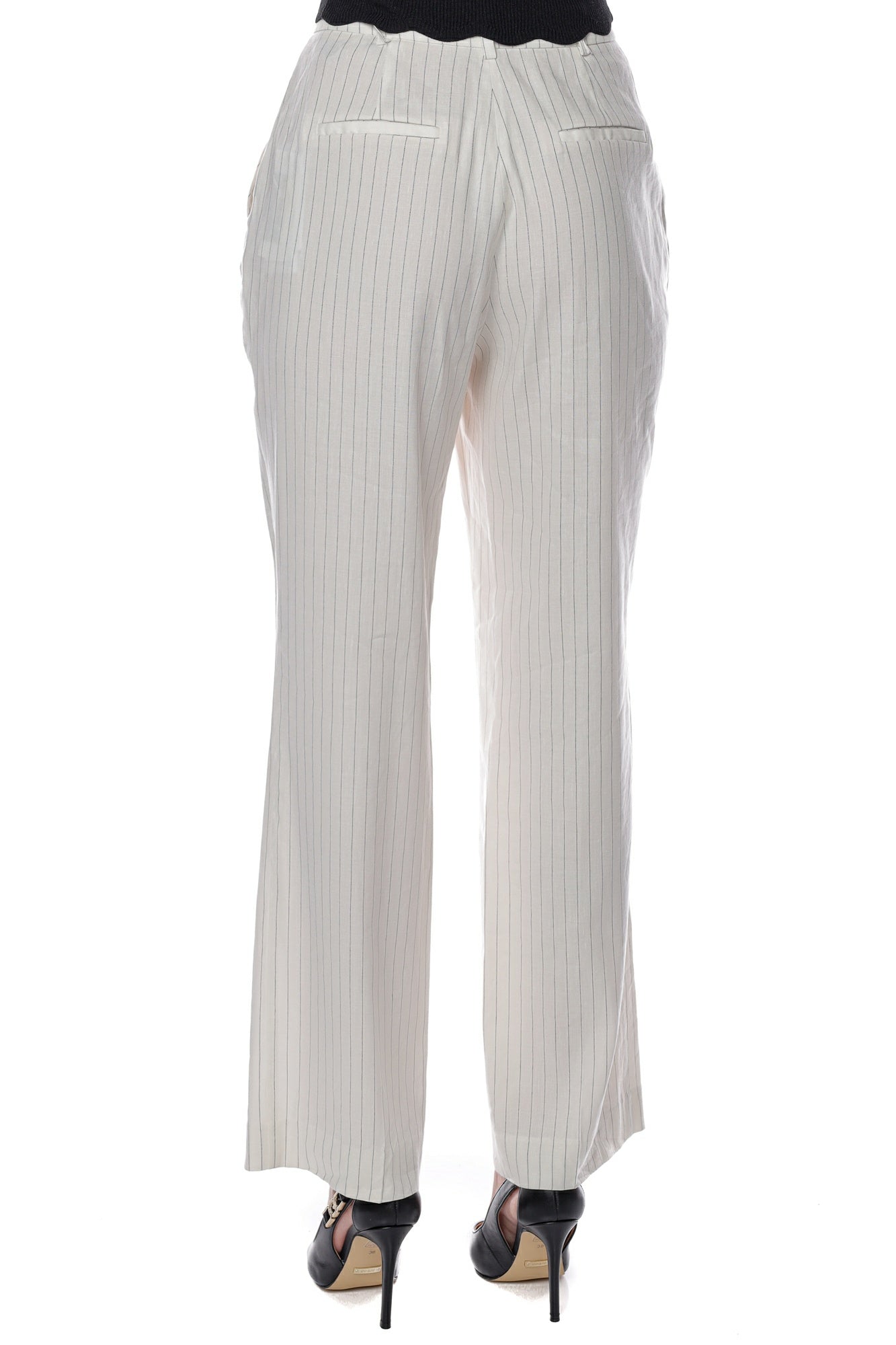 Pantaloni chino cu print in dungi UB10W3GB11WFCV0 PANTALONI GUESS   