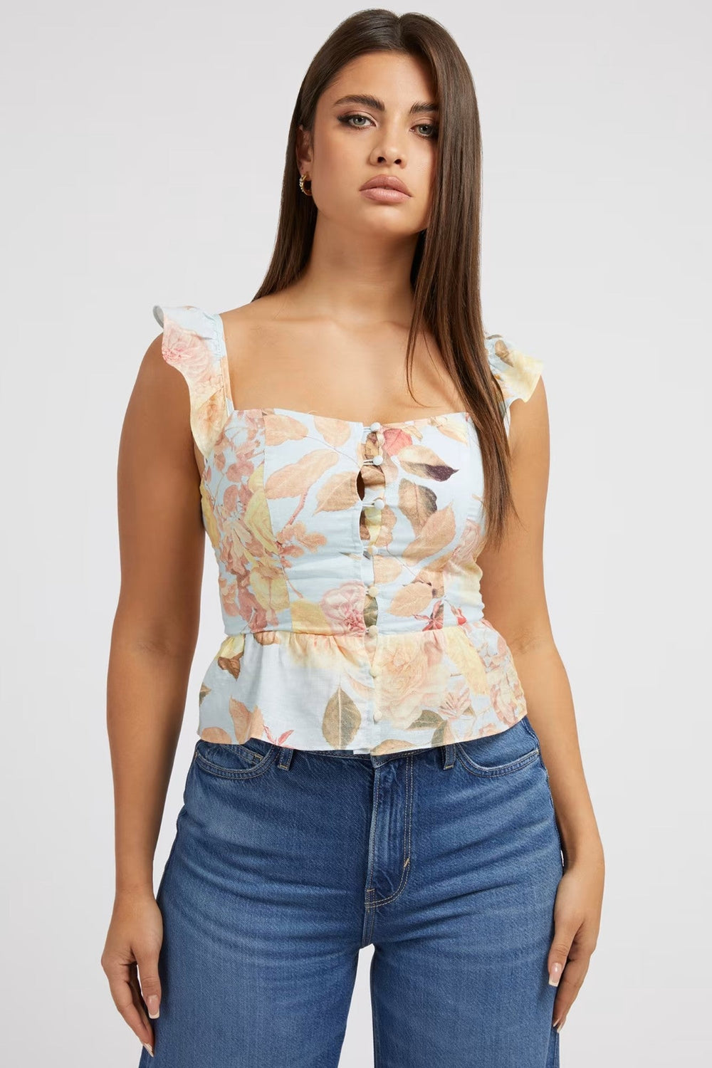 Top Dama GUESS UB10W3GH58WFC40 TOPURI SI BLUZE GUESS Print XS 7.6217E+12