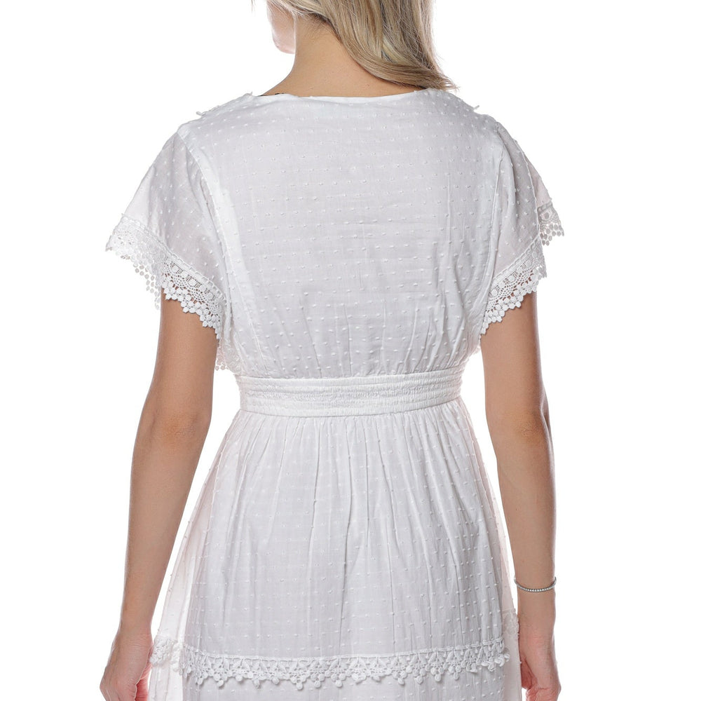 
                      
                        Rochie cu broderie si maneca scurta UB10W3GK47WFDN0 ROCHII GUESS   
                      
                    