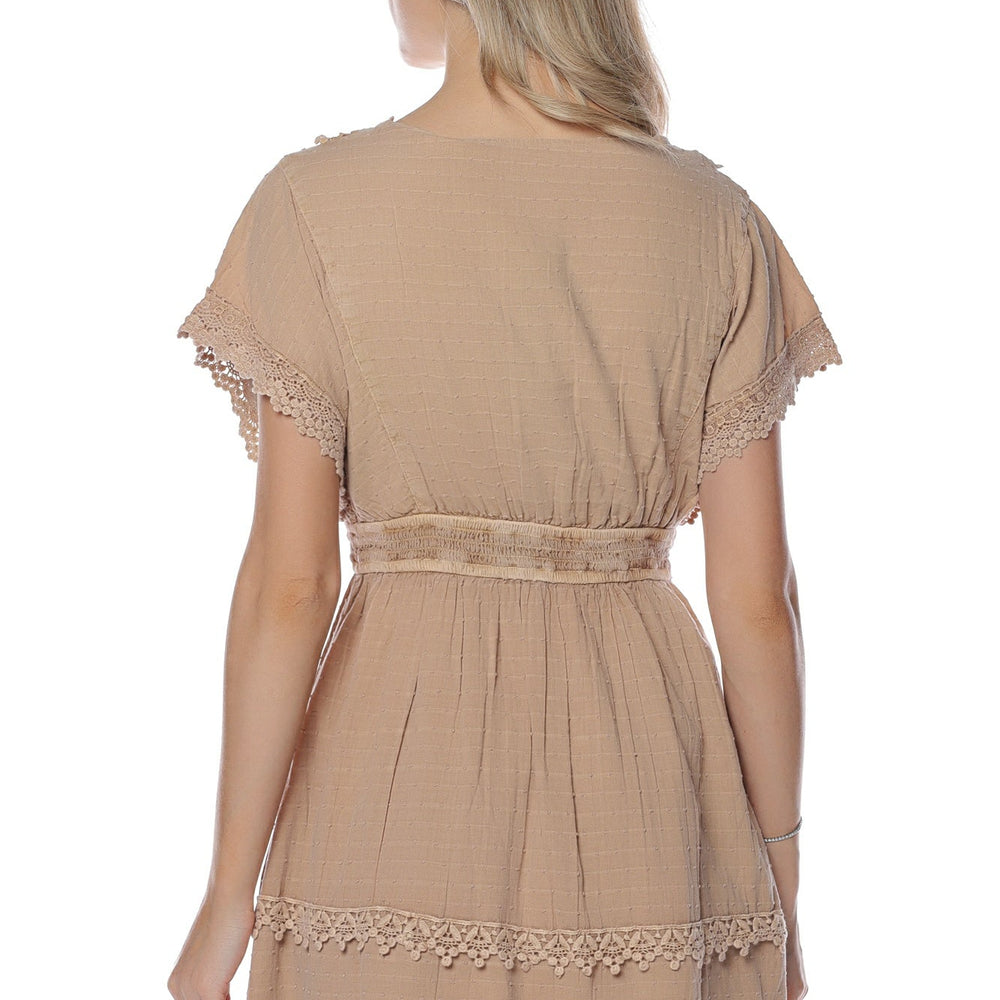 
                      
                        Rochie cu broderie si maneca scurta UB10W3GK47WFDN0 ROCHII GUESS   
                      
                    