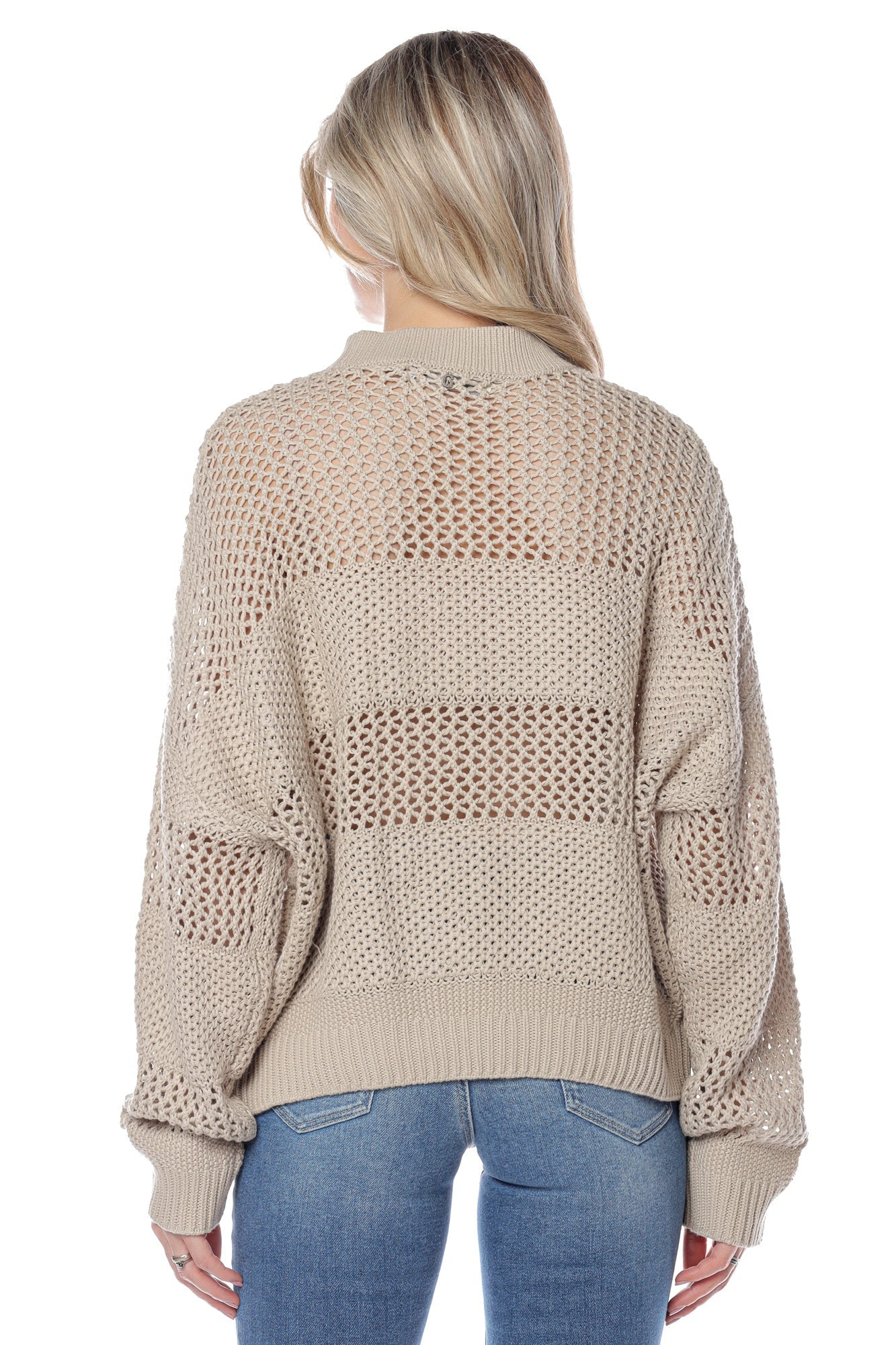 Pulover din bumbac cu croiala oversize UB10W3GR26Z36Q1 TRICOTAJE SI PULOVERE GUESS   