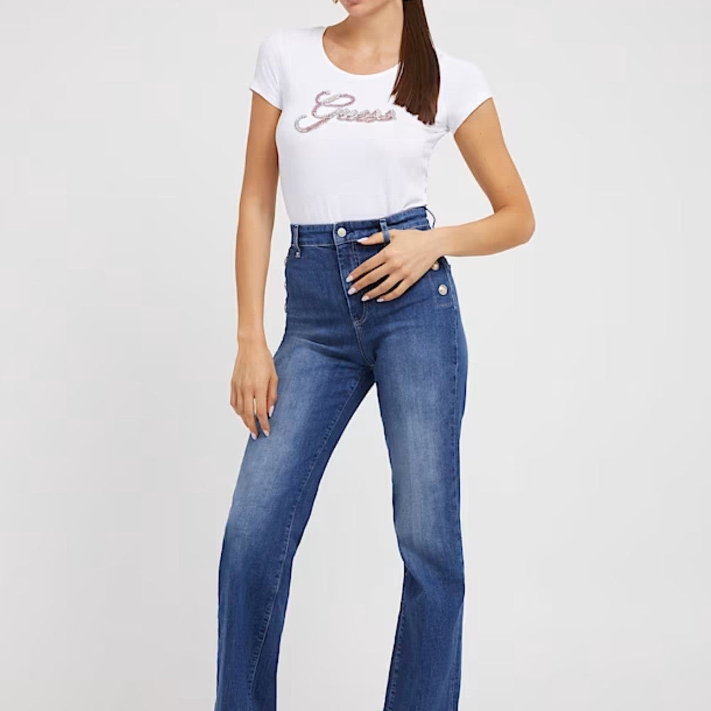 
                      
                        Tricou GUESS cu decolteu rotund si logo IMBRACAMINTE GUESS   
                      
                    