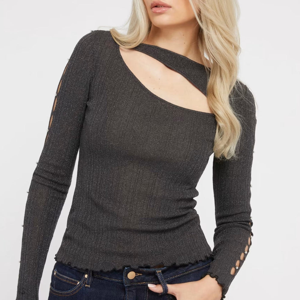 
                      
                        Pulover dama GUESS cu aspect tricotat TOPURI SI BLUZE GUESS   
                      
                    