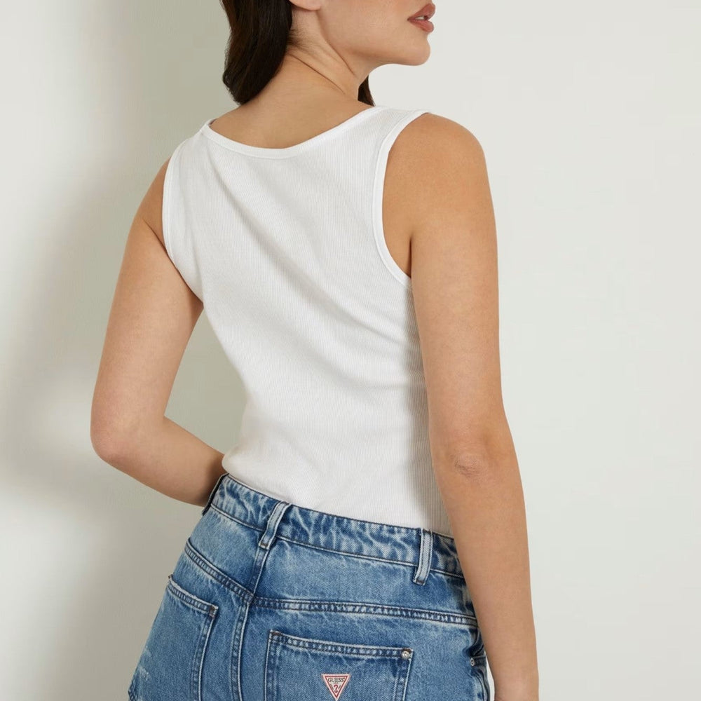 
                      
                        Top GUESS Dama Fara Maneci Si Cu Logo Din Pietricele IMBRACAMINTE GUESS   
                      
                    