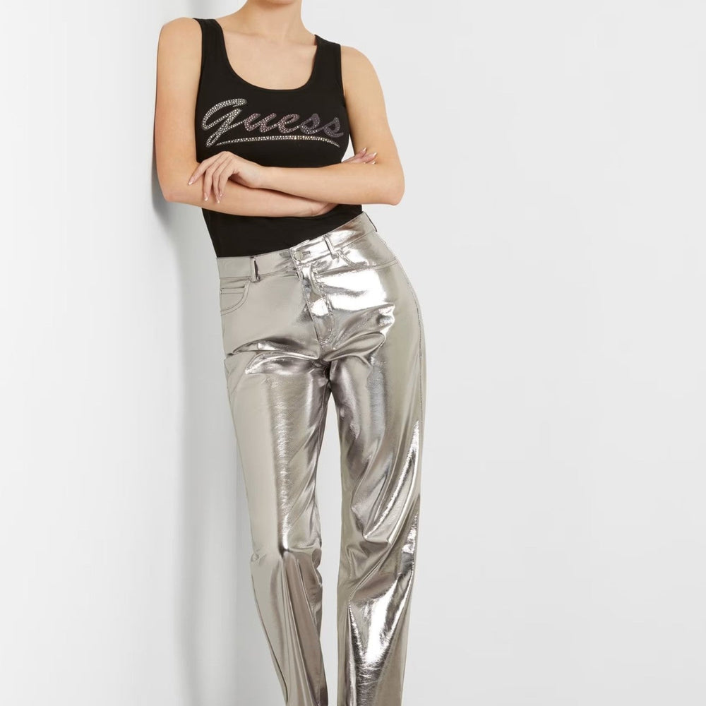 
                      
                        Top GUESS Dama Fara Maneci Si Cu Logo Din Pietricele IMBRACAMINTE GUESS   
                      
                    