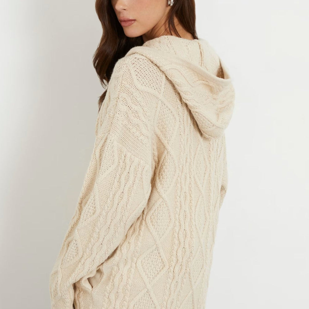 
                      
                        Pulover Dama GUESS Tricot Cu Gluga si Inchidere Prin Fermoar IMBRACAMINTE GUESS   
                      
                    