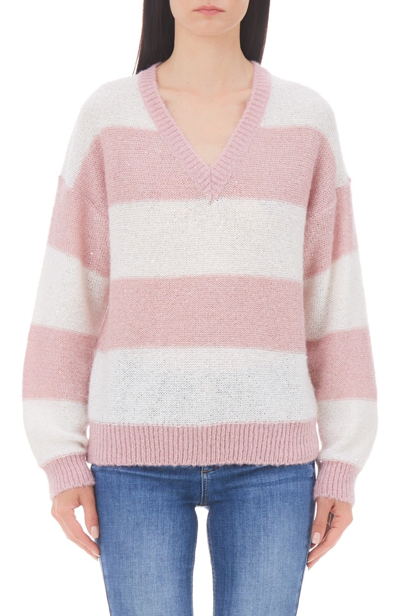 Pulover LIU JO UB10WA2408MA53M TRICOTAJE SI PULOVERE LIU JO Multicolor XS 8050885841795