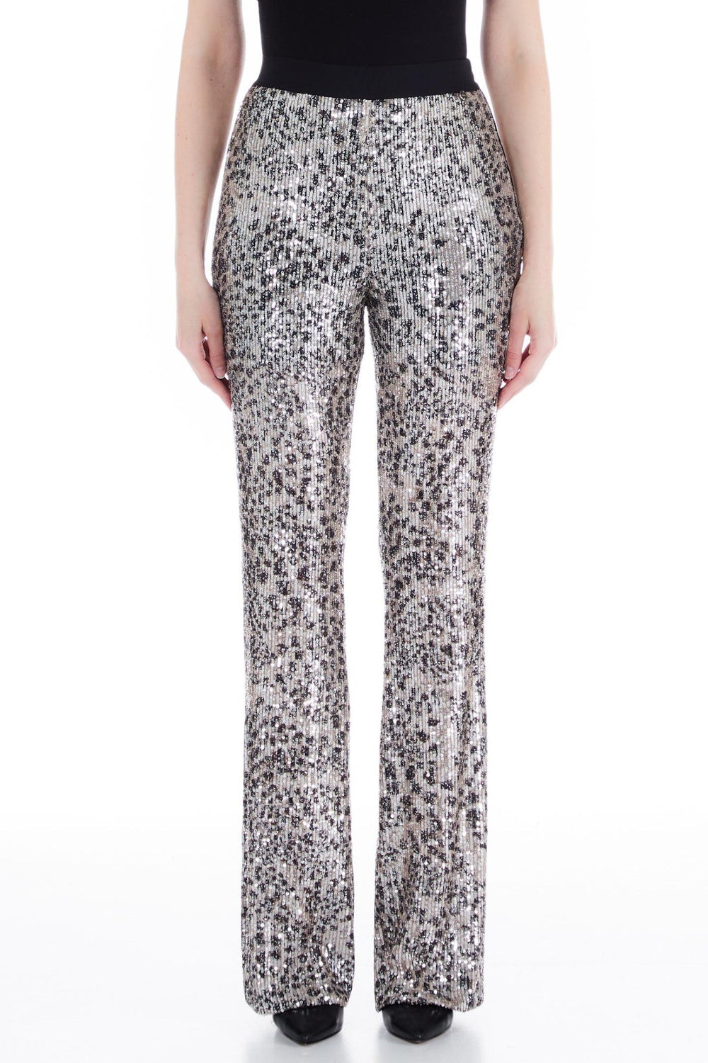 Pantaloni DAMA LIU JO cu paiete IMBRACAMINTE LIU JO Argintiu 38 8055130852472