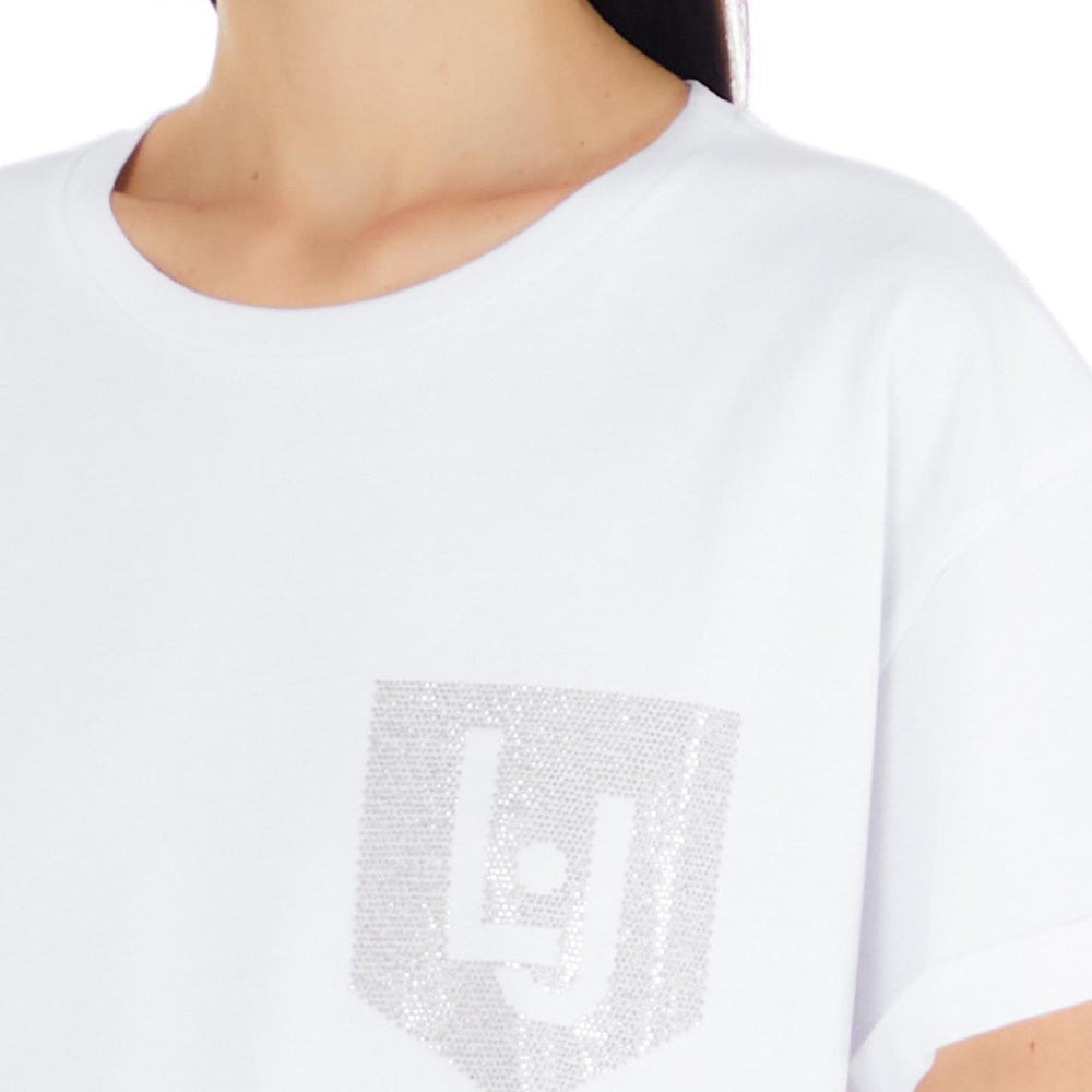 
                      
                        Tricou DAMA LIU JO cu strasuri la buzunar IMBRACAMINTE LIU JO   
                      
                    