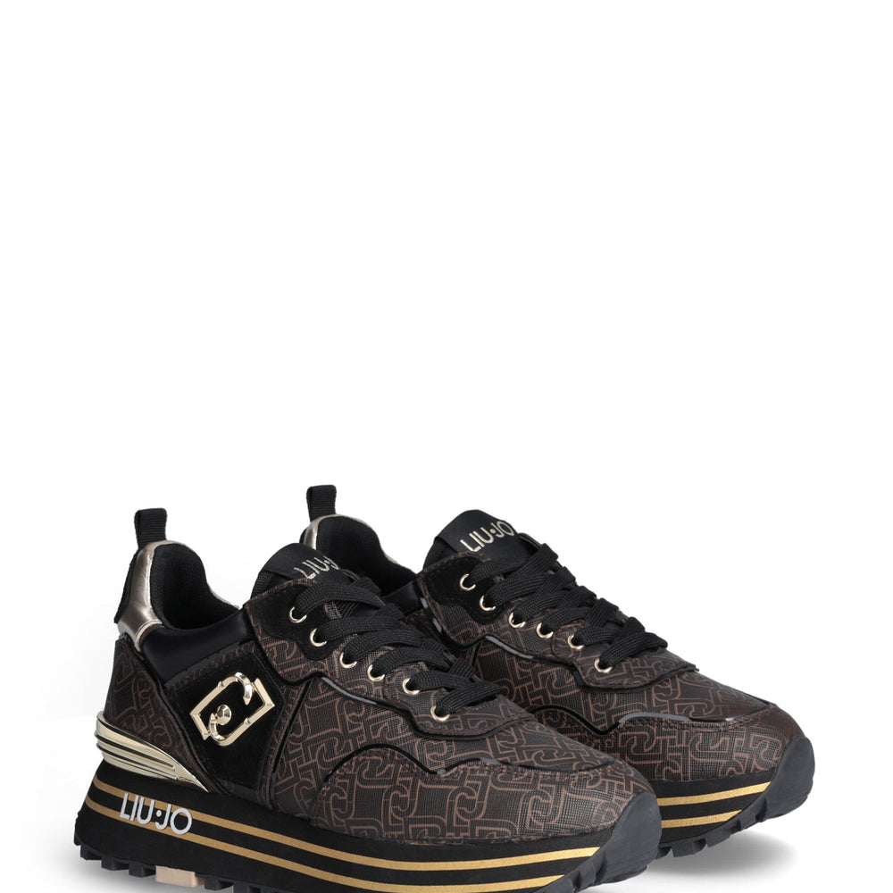 
                      
                        Pantofi Sport LIU JO de dama maro cu siret si logo metalic auriu INCALTAMINTE LIU JO   
                      
                    