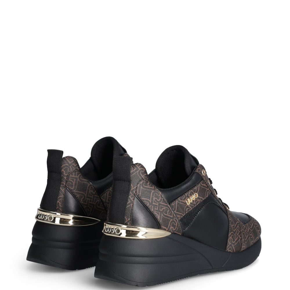 
                      
                        Pantofi Sport Liu Jo de dama din piele cu siret si logo metalic auriu INCALTAMINTE LIU JO   
                      
                    